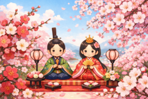 ひなまつり 梅や桜